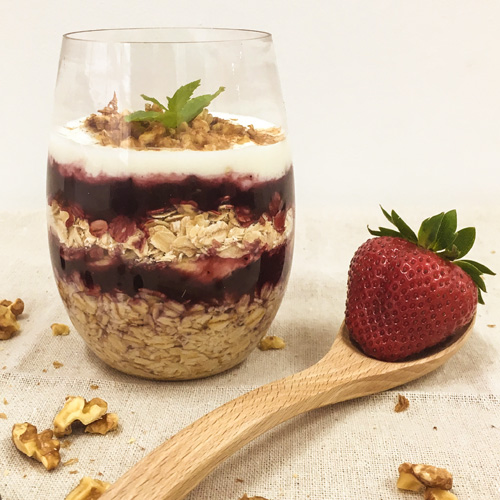 Overnight berries oats