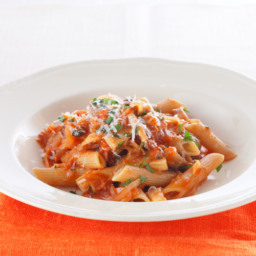 Porcini and Mushroom Tomato Penne